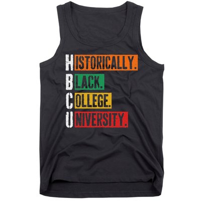 Hbcu Historically Black College University Black History Tank Top