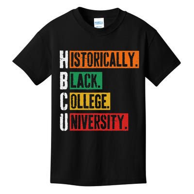 Hbcu Historically Black College University Black History Kids T-Shirt