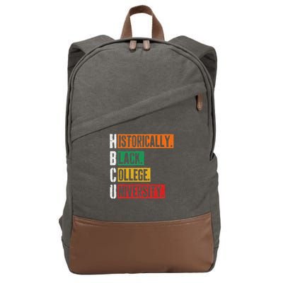 Hbcu Historically Black College University Black History Cotton Canvas Backpack