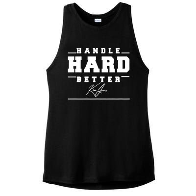 Handle Hard Better Ladies PosiCharge Tri-Blend Wicking Tank