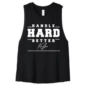 Handle Hard Better Women's Racerback Cropped Tank