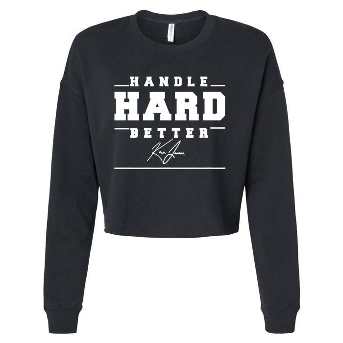 Handle Hard Better Cropped Pullover Crew