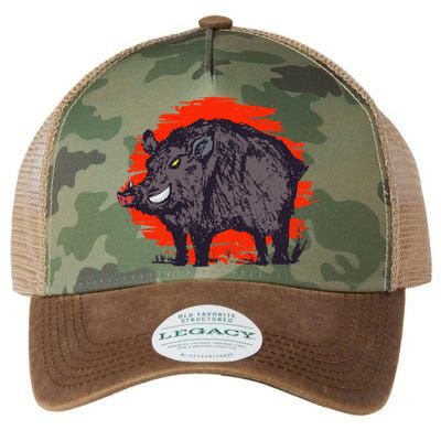 Hog Hunting Boar Wild Hog Legacy Tie Dye Trucker Hat