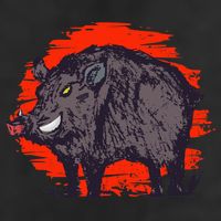 Hog Hunting Boar Wild Hog Golf Towel