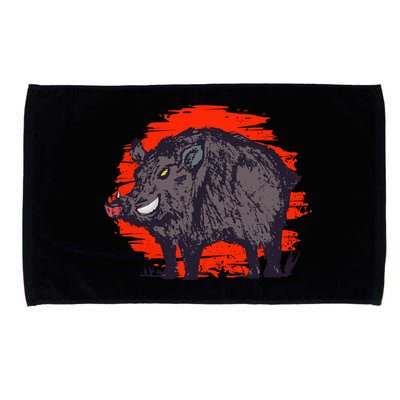 Hog Hunting Boar Wild Hog Microfiber Hand Towel