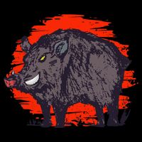 Hog Hunting Boar Wild Hog Short Acrylic Beanie