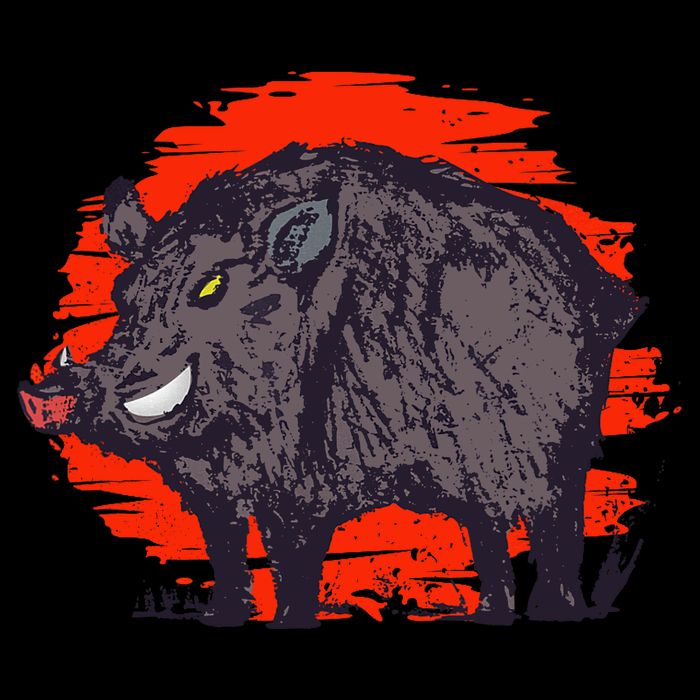 Hog Hunting Boar Wild Hog Wool Snapback Cap