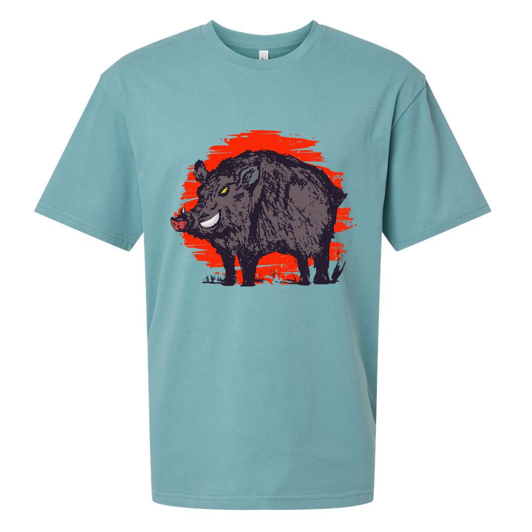 Hog Hunting Boar Wild Hog Sueded Cloud Jersey T-Shirt