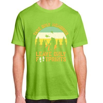 Hiking Hike Backpacking Nature Leave Only Footprints Adult ChromaSoft Performance T-Shirt