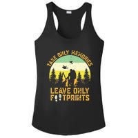 Hiking Hike Backpacking Nature Leave Only Footprints Ladies PosiCharge Competitor Racerback Tank