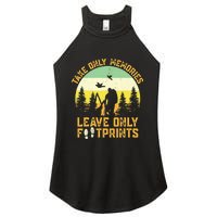 Hiking Hike Backpacking Nature Leave Only Footprints Women's Perfect Tri Rocker Tank