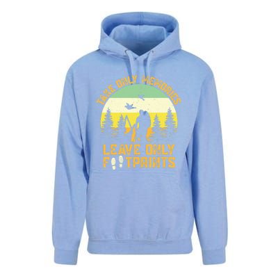 Hiking Hike Backpacking Nature Leave Only Footprints Unisex Surf Hoodie