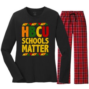 HBCU Humbled Blessed Creative Unique Women's Long Sleeve Flannel Pajama Set 