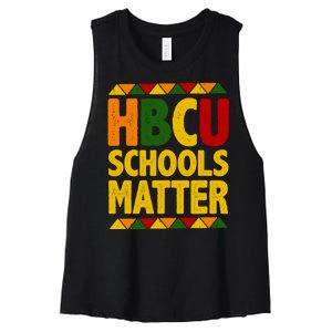 HBCU Humbled Blessed Creative Unique Women's Racerback Cropped Tank