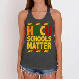 HBCU Humbled Blessed Creative Unique Women's Knotted Racerback Tank