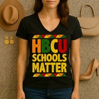 HBCU Humbled Blessed Creative Unique Women's V-Neck T-Shirt