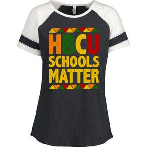 HBCU Humbled Blessed Creative Unique Enza Ladies Jersey Colorblock Tee