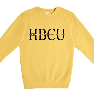 HBCU Historically Black Colleges & University Logo Premium Crewneck Sweatshirt