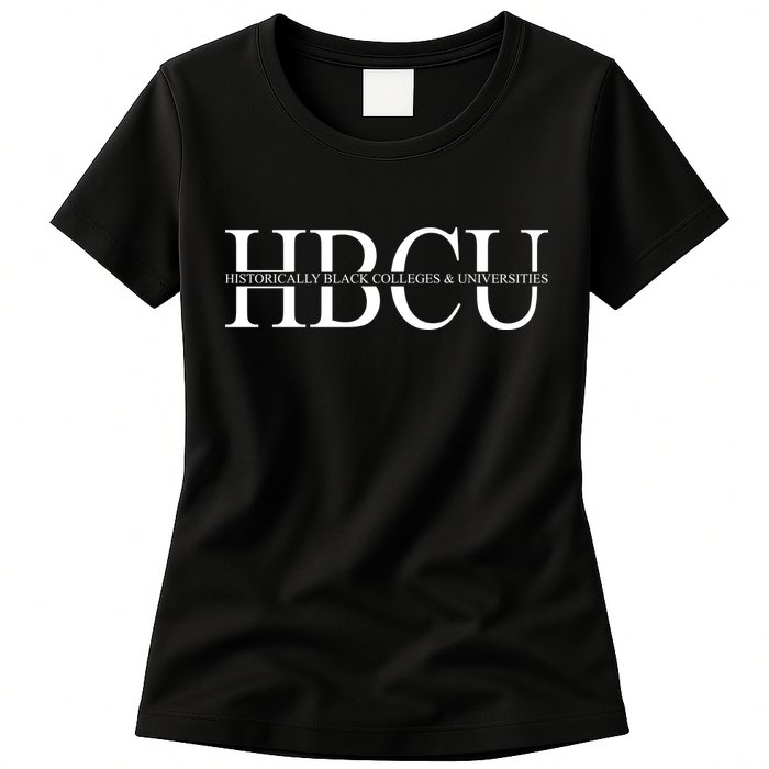 HBCU Historically Black Colleges & University Logo Womens T-Shirt