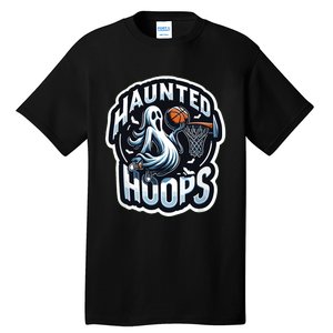 Haunted Hoops Basketball Costume Funny 2024 Halloween Tall T-Shirt