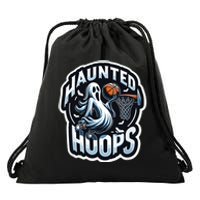 Haunted Hoops Basketball Costume Funny 2024 Halloween Drawstring Bag