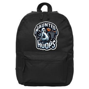 Haunted Hoops Basketball Costume Funny 2024 Halloween 16 in Basic Backpack