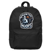 Haunted Hoops Basketball Costume Funny 2024 Halloween 16 in Basic Backpack