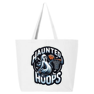 Haunted Hoops Basketball Costume Funny 2024 Halloween 25L Jumbo Tote