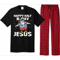 happy half birthday jesus flossing santa summer vacation Pajama Set