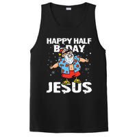 happy half birthday jesus flossing santa summer vacation PosiCharge Competitor Tank