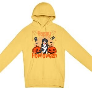 Happy Howloween Bernese Mountain Dog Lover Halloween Funny Gift Premium Pullover Hoodie