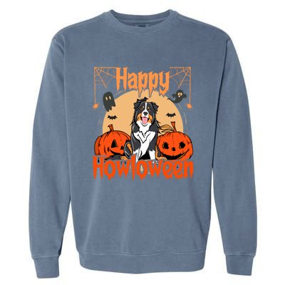 Happy Howloween Bernese Mountain Dog Lover Halloween Funny Gift Garment-Dyed Sweatshirt