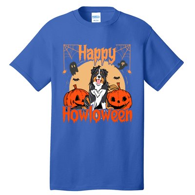 Happy Howloween Bernese Mountain Dog Lover Halloween Funny Gift Tall T-Shirt