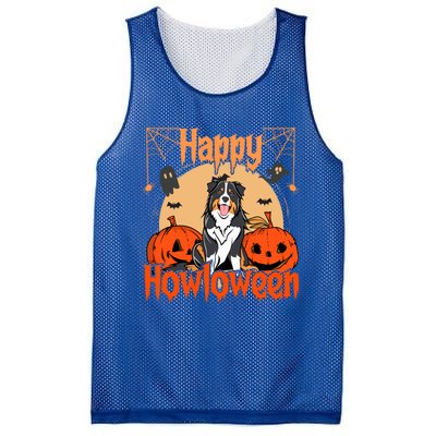 Happy Howloween Bernese Mountain Dog Lover Halloween Funny Gift Mesh Reversible Basketball Jersey Tank