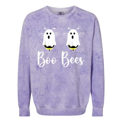 Happy Halloween Boo Bees Couples Halloween Funny Boobee Colorblast Crewneck Sweatshirt