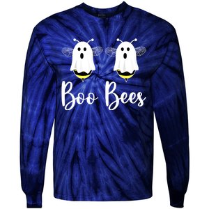 Happy Halloween Boo Bees Couples Halloween Funny Boobee Tie-Dye Long Sleeve Shirt