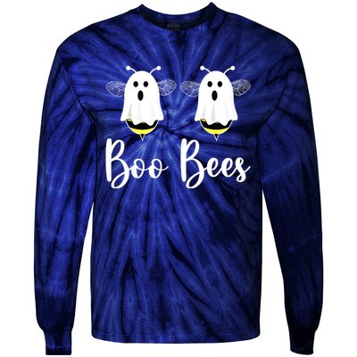 Happy Halloween Boo Bees Couples Halloween Funny Boobee Tie-Dye Long Sleeve Shirt