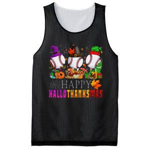 Happy Hallothanksmas Baseball Halloween Thanksgiving Xmas Mesh Reversible Basketball Jersey Tank