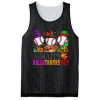 Happy Hallothanksmas Baseball Halloween Thanksgiving Xmas Mesh Reversible Basketball Jersey Tank