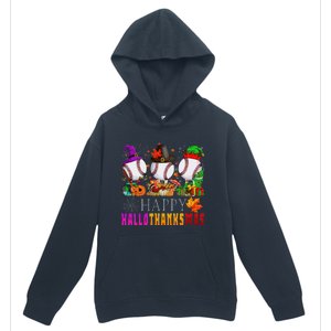 Happy Hallothanksmas Baseball Halloween Thanksgiving Xmas Urban Pullover Hoodie