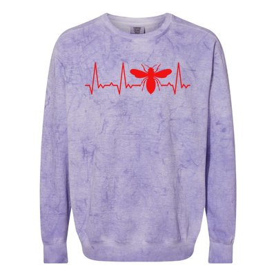 Heartbeat Honey Bee Gift Colorblast Crewneck Sweatshirt