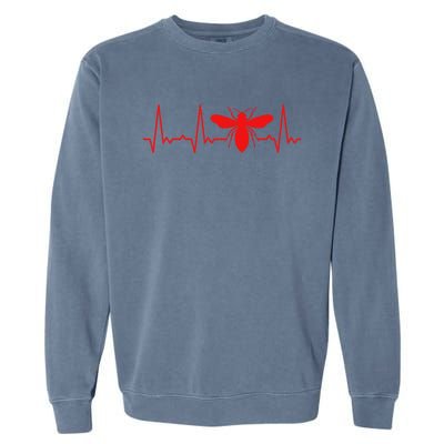 Heartbeat Honey Bee Gift Garment-Dyed Sweatshirt