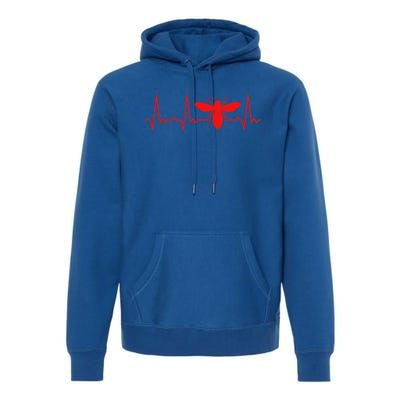 Heartbeat Honey Bee Gift Premium Hoodie