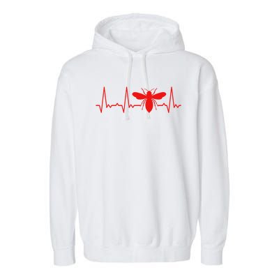 Heartbeat Honey Bee Gift Garment-Dyed Fleece Hoodie