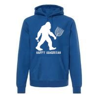 Happy Hanukkah Bigfoot Funny Gift Premium Hoodie