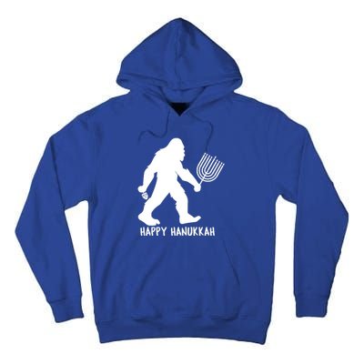 Happy Hanukkah Bigfoot Funny Gift Tall Hoodie