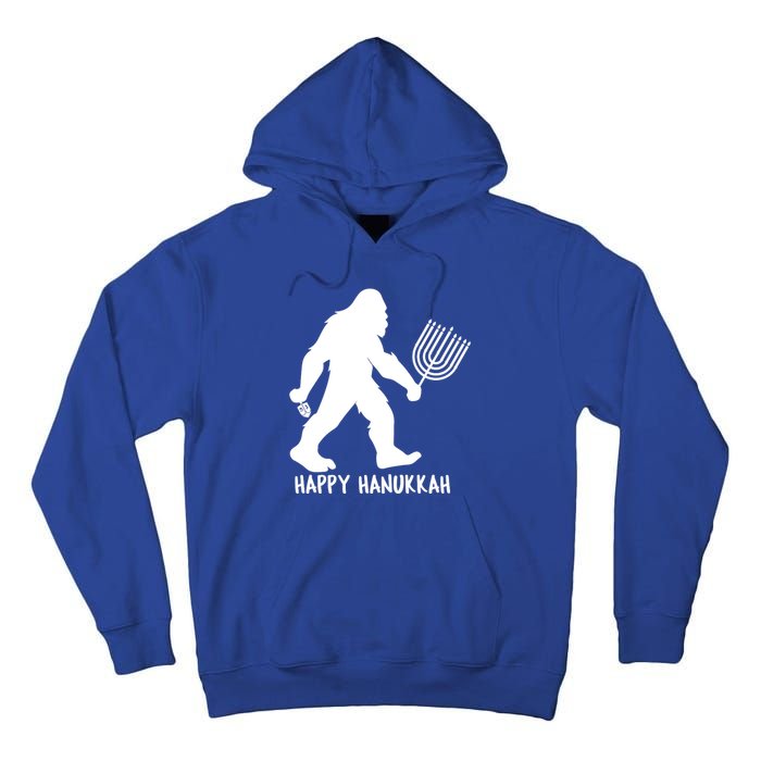 Happy Hanukkah Bigfoot Funny Gift Tall Hoodie