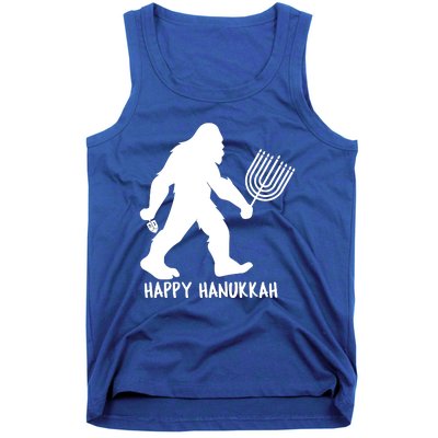 Happy Hanukkah Bigfoot Funny Gift Tank Top