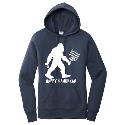 Happy Hanukkah Bigfoot Funny Gift Women's Pullover Hoodie