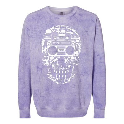 Hip Hop Boombox Hiphop Boombox Skull Bboy Breakdancing Rap Colorblast Crewneck Sweatshirt